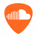 Soundcloud widget in the shape of a guitar pick